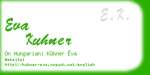 eva kuhner business card